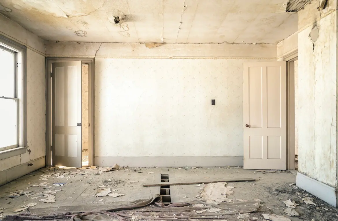 Waste disposal crew managing a cleanout project in Fishers